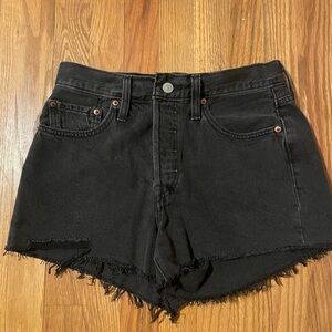 Levi's Black Jean Shorts